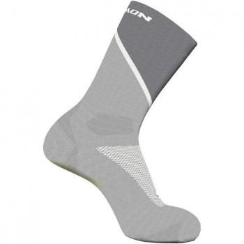 Calcetines de trail Salomon Pulse Crew Gris