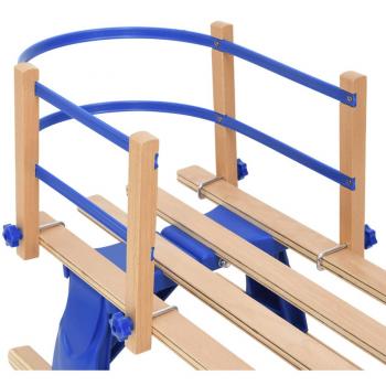 Blue Plywood Sledge Backrest for Snow Tourism and Travel