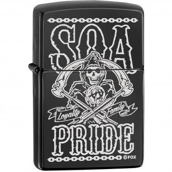 Zippo mechero de soa orgullo con laser de madera de ebano