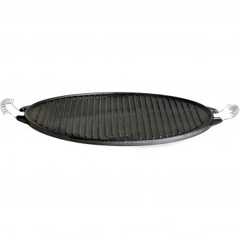 Plancha de Asar Redonda en Hierro Fundido Garcima La Ideal, 42 cm