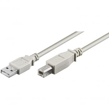 Cable USB 2.0 A-B 1,8m M-M Microconnect - Transferencia de Datos Rápida y Confiable