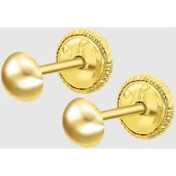 Pendientes de niña LG00137/4 Basics de oro 9K acabado brillo