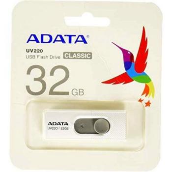 A-DATA Technology UV220 32GB USB 2.0 Capacity Gris, Blanco Unidad Flash USB - Memoria USB