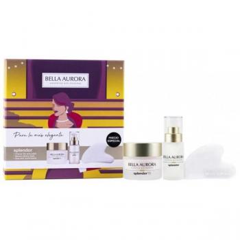 Bella Aurora Splendor 10 Set Regalo Crema de Día Antiedad 50 ml + Serum Efecto Flash + Piedra Gua-sha