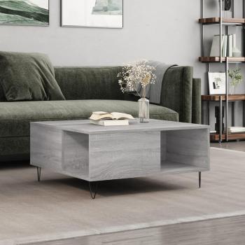 Mesa de centro Sonoma 80x80x36,5 cm madera contrachapada gris