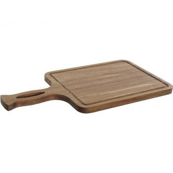Tabla de cortar acacia DKD Home Decor con diseño rectangular y medidas 22 x 42 x 1,5 cm