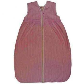 Lana Naturalwear - Saco de dormir a rayas para bebé, color rosa