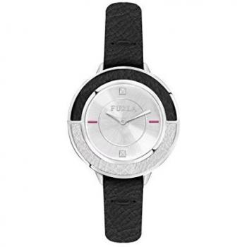 Furla Women's Quartz Watch R4251109504 with Genuine Leather Strap, 34mm, Gray