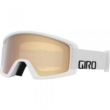 Máscara de esquí y snow Giro Semi blanca con lente Amber oro