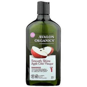 Avalon Organics Smooth Shine Apple Cider Vinegar Shampoo, 11 oz (1 pack)