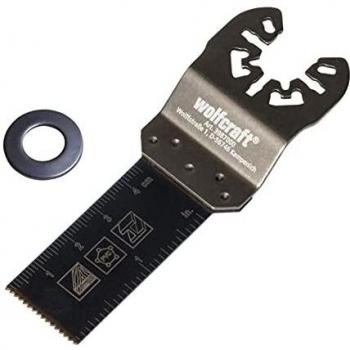 wolfcraft 3987000 3987000-1 Hoja de Sierra de inmersión BiM para Madera, Metales no férreos, planchas de Placa de Yeso, plásticos, 22mm