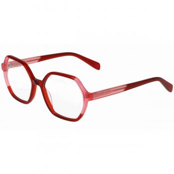 United Colors of Benetton 1109 200 Armazones para Mujer Rojas con lentes recetados, tamaño 53
