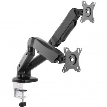 Equip 650121 Soporte de Mesa Dual Inclinable para Pantalla Plana 13-27 VESA 100x100 Max 16Kg, Negro