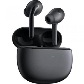 Xiaomi Buds 3 Black - Wireless Headphones, Carbon Black color, Bluetooth connectivity, Active Noise Cancellation, Touch Control, Up to 32 hours battery life with charging case