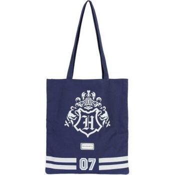 Bolso de Tela Harry Potter Academy Hogwarts Azul Modelo 02181