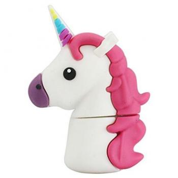 32GB Unicornio Blanco Modelo USB Flash Drive Pen Drive Memoria Flash u Disco USB Flash Disk USB Thumb Drive, Tarjeta de Memoria