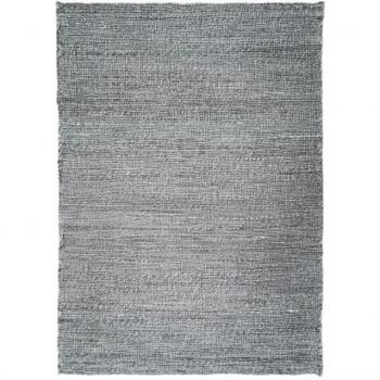 Alfombra de salón o dormitorio tejida en yute natural aspecto étnico 120 x 170 cm Gris