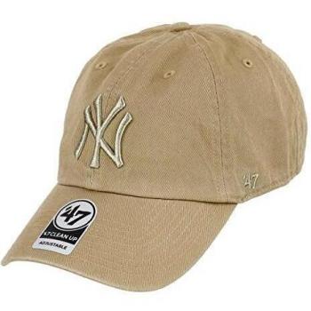 47 MLB New York Yankees Clean Up Khaki Strapback Cap One Size
