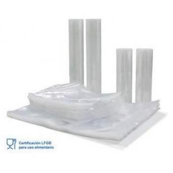 Paquete de 2 Rollos de Bolsas para Alimentos al Vacío, 20x600cm, Polietileno/Poliamida, Marca Garhe