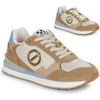 Zapatillas Tova Runner para Mujer - Piel de Ante y Lona, Suela Ligera, Color Beige, Estilo Casual