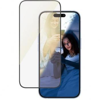 Protector de Pantalla PanzerGlass EyeCare Ultra-Wide Fit para iPhone 15/16 con Instalador y Resistencia a Rayones y Golpes