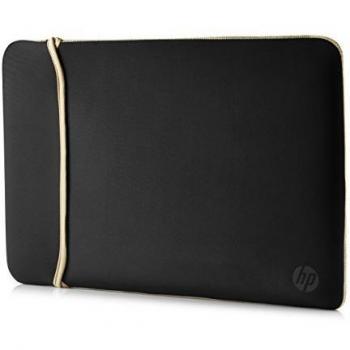 HP Inc 15.6'' BLKGOLD Chroma Neoprene Reversible Sleeve, Negro/ Dorado