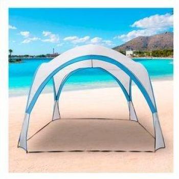 Carpa de Camping Aktive Blanco/Azul 260X320x320 cm