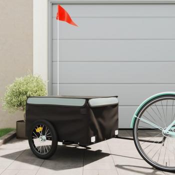 vidaXL Bike Trailer Black and Grey 45 kg Iron