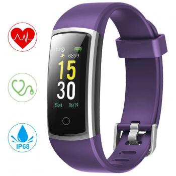 YONMIG Pulsera de Actividad, Pulsera Inteligente Impermeable IP68 con Pulsómetro y Presión Arterial, Monitor de Podómetros, Monitor de Calorías Notificación de Mensaje Deporte para iOS y Android