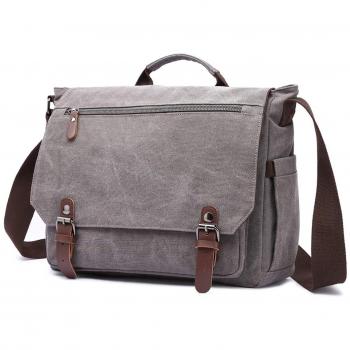 LOSMILE Bolsos Bandolera Bolsa de Hombro 15.6 Pulgadas Bolsa de Ordenador Bolso de Mano Lona Maletines para la Escuela y el Trabajo.