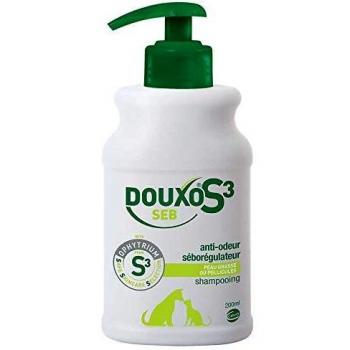 Champú Antiodor y Seborregulador para Perros y Gatos Douxo S3, 500ml