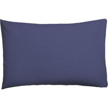 Funda de Almohada 45x110 Azul de Algodón Percal 200 Hilos