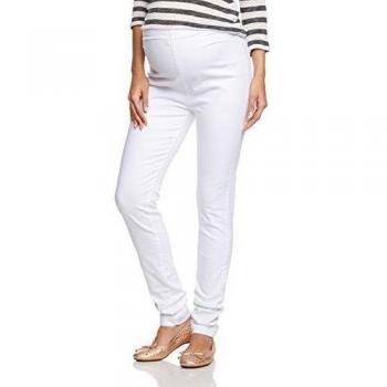 Noppies - Pantalón premamá para mujer, talla 36, color Blanco 001