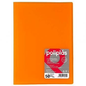 Grafoplas 1155712 - Carpeta de 50 fundas, color naranja