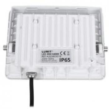 Proyector LED Exterior TUMUT 30W 2550lm IP65 Aluminio Blanco 6400K