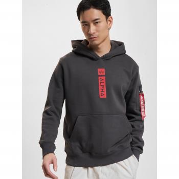 Alpha Industries Vintage Grey 3XL Logo Hoodie