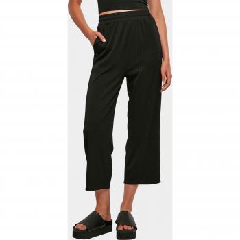 Urban Classics Women's Black Straight Leg Rib Interlock Culottes 2XL
