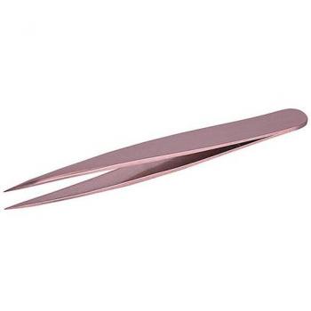 Pinza Ergonómica Punta Fina Bronce Rosa 9,5cm - Bifull