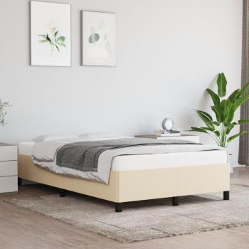 Cama de tela color crema 120x200 cm
