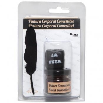 Pintura Corporal Comestible Sabor Chocolate con Dado de Cuerpo