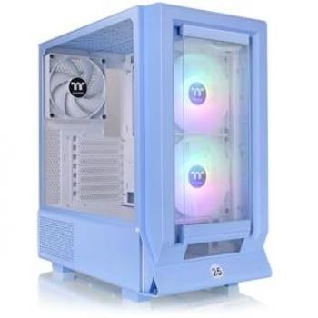 Caja de PC Thermaltake Ceres 350 MX Midi-Tower con Ventana Lateral, Azul (mATX, Mini ITX, ATX, E-ATX)