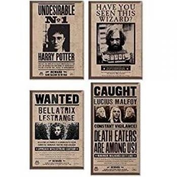 Set de 4 Imanes Harry Potter - Los Más Buscados