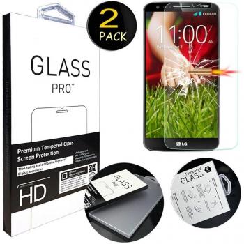 [2 Pack] LG G2 Protector de Pantalla, MYTHOLLOGY Premium Cristal Vidrio Templado [Alta Transparencia] Protector de Pantalla para LG G2 D802