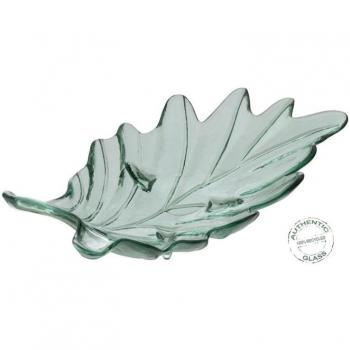 Centro de Mesa Vidrio Reciclado Verde 35 x 19,5 x 11 cm