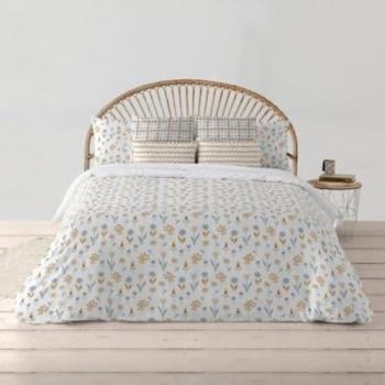 Funda Nórdica 100% Algodón Orgánico Modelo Alkamar Multicolor 175 Hilos 220 x 220 cm para Cama de 135/140, Certificado Oeko-Tex