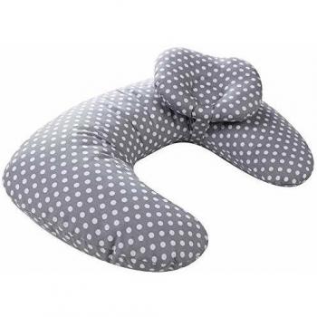 Luchild Almohada para lactancia Almohada multifuncional para lactancia con reposacabezas desmontable Cubierta extraíble Soporte para la cabeza del bebé Almohada para lactancia - Punto