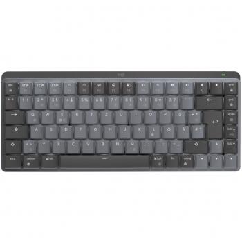 Teclado Mecánico Mini Logitech MX - Inalámbrico Bluetooth LE - Retroiluminado - QWERTZ Alemán - Clicky - Grafito