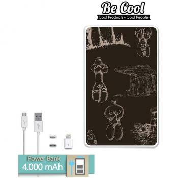 Becool® - Batería Externa Power Bank 4000 mah + Gratis 1 cable USB-MicroUsb