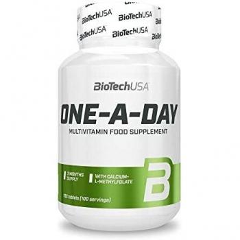 BioTech USA One-A-Day Multivitamin 100 Tablets - 12 Vitamins & 10 Minerals for Energy, Immune and Bone Health