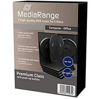 MediaRange Estuche de DVD para 5 DVDs